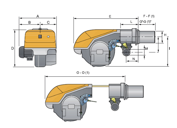 Габаритные размеры FACI RS 100