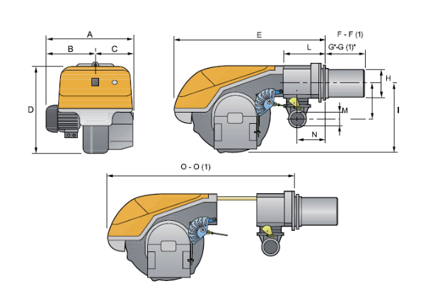 Габаритные размеры FACI RS 130