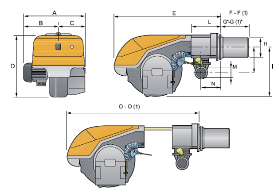 Габаритные размеры FACI RS 150