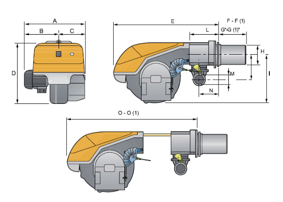 Габаритные размеры FACI RS 190
