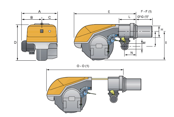 Габаритные размеры FACI RS 250