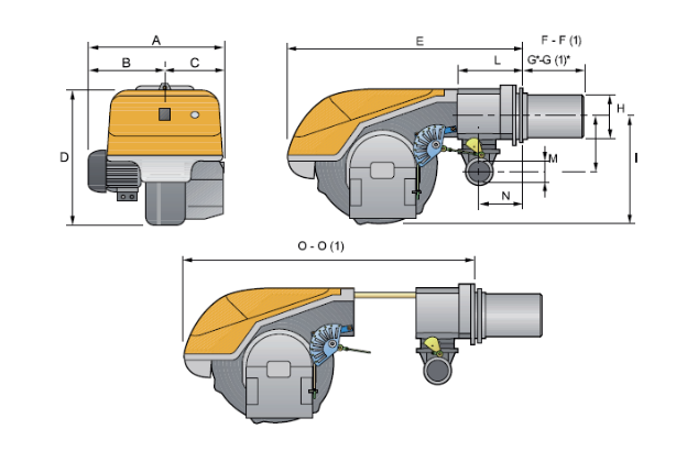 Габаритные размеры FACI RS 70