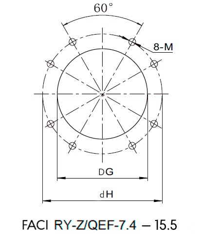 Фланец FACI RY-Z/QEF-15.5