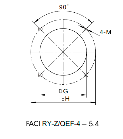 Фланец FACI RY-Z/QEF-5.4